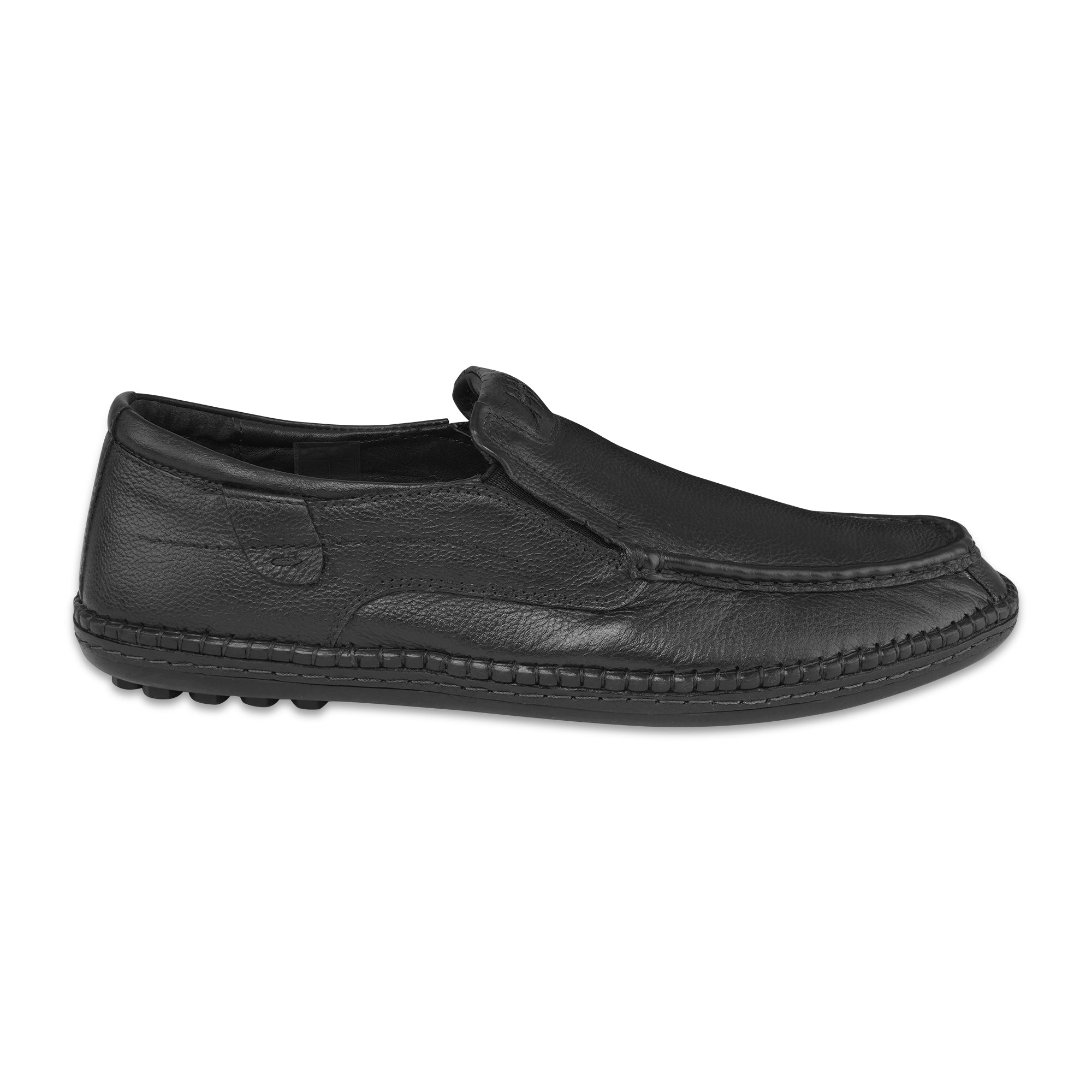 Ezok Men Black Casual Leather Shoes For Men